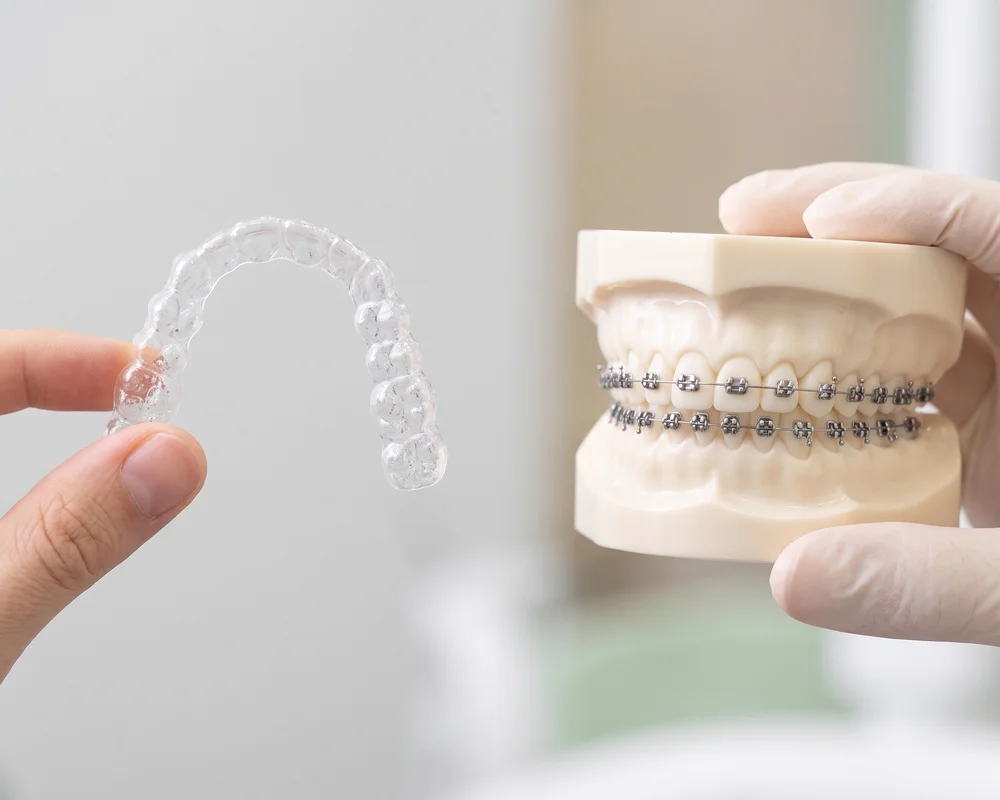 Olbia dental Studio – Apparecchio fisso vs allineatore trasparente